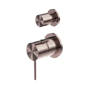 Mecca Shower Mixer With Diverter Separate Back Plate Brushed Bronze by NERO, a Shower Heads & Mixers for sale on Style Sourcebook