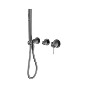 Mecca Shower Mixer Diverter System Separate Back Plate Gun Metal by NERO, a Shower Heads & Mixers for sale on Style Sourcebook