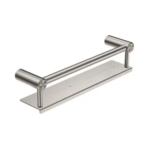 Mecca Care 25mm Grab Rail With Shelf 450mm Brushed Nickel by NERO, a Accessible for sale on Style Sourcebook