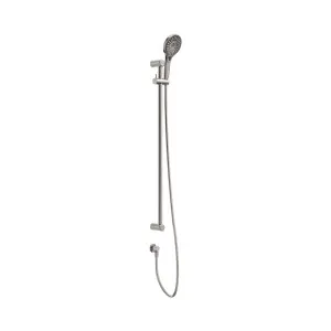 Mecca Care 25mm Grab Rail And Adjustable Shower Rail Set 900mm Brushed Nickel by NERO, a Shower Heads & Mixers for sale on Style Sourcebook