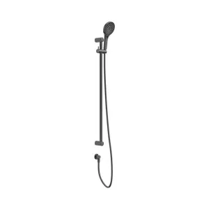 Mecca Care 25mm Grab Rail And Adjustable Shower Rail Set 900mm Gun Metal by NERO, a Shower Heads & Mixers for sale on Style Sourcebook