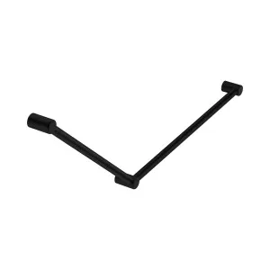 Mecca Care 32mm DDA Accessible Toilet Grab Rail Set 45 Degree 750X900mm Matte Black by NERO, a Accessible for sale on Style Sourcebook