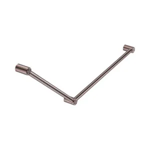 Mecca Care 32mm DDA Accessible Toilet Grab Rail Set 45 Degree 750X900mm Brushed Bronze by NERO, a Accessible for sale on Style Sourcebook