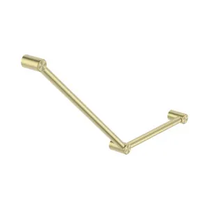 Mecca Care 32mm Ambulant Toilet Grab Rail 45 Degree 750X450mm Brushed Gold by NERO, a Accessible for sale on Style Sourcebook