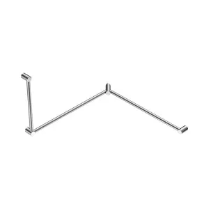 Mecca Care 32mm DDA Accessible Toilet Grab Rail Set 90 Degree Continuous 600X1065X1025mm Chrome by NERO, a Accessible for sale on Style Sourcebook