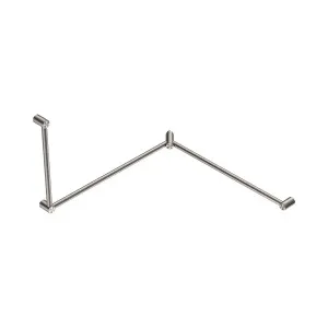 Mecca Care 32mm DDA Accessible Toilet Grab Rail Set 90 Degree Continuous 600X1065X1025mm Brushed Nickel by NERO, a Accessible for sale on Style Sourcebook