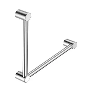 Mecca Care 32mm Ambulant Toilet Grab Rail 90 Degree 450X450mm Chrome by NERO, a Accessible for sale on Style Sourcebook