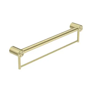 Mecca Care 32mm Grab Rail With Towel Holder 600mm Brushed Gold by NERO, a Accessible for sale on Style Sourcebook