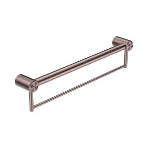 Mecca Care 32mm Grab Rail With Towel Holder 600mm Brushed Bronze by NERO, a Accessible for sale on Style Sourcebook
