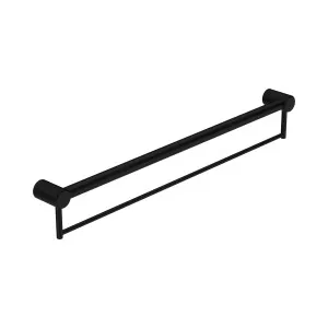 Mecca Care 32mm Grab Rail With Towel Holder 900mm Matte Black by NERO, a Accessible for sale on Style Sourcebook