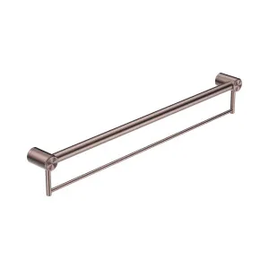 Mecca Care 32mm Grab Rail With Towel Holder 900mm Brushed Bronze by NERO, a Accessible for sale on Style Sourcebook