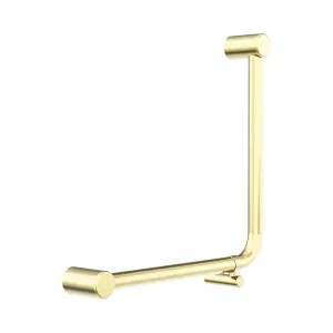 Mecca Care 32mm Ambulant 90 Degree Bent Tube Grab Rail 450X450mm Brushed Gold by NERO, a Accessible for sale on Style Sourcebook