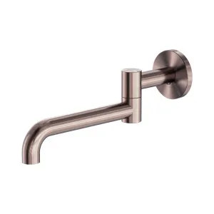 Mecca Wall Mounted Swivel Bath Spout Only 225mm Brushed Bronze by NERO, a Bathroom Taps & Mixers for sale on Style Sourcebook