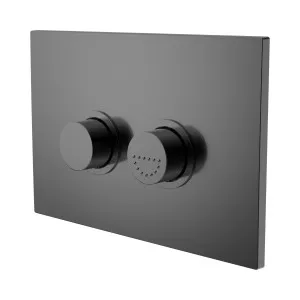Mecca Care Raised Disabled Care Pneumatic Flush Buttons Plate DDA Accessible Toilet Compliant Gun Metal by NERO, a Toilets & Bidets for sale on Style Sourcebook