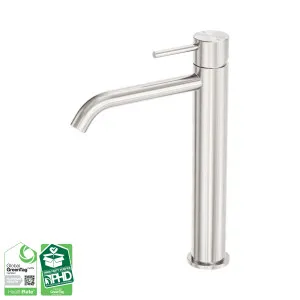 Zen SS316L Tall Basin Mixer Brushed Nickel by NERO, a Bathroom Taps & Mixers for sale on Style Sourcebook