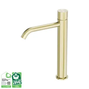 Zen SS316L Tall Basin Mixer Handless Brushed Gold by NERO, a Bathroom Taps & Mixers for sale on Style Sourcebook