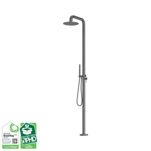 Zen SS316L Outdoor Freestanding Shower Column Graphite by NERO, a Shower Heads & Mixers for sale on Style Sourcebook