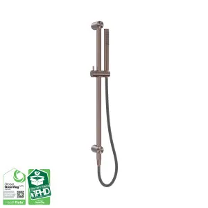Zen SS316L Shower Rail With Outdoor Shower Hose Brushed Bronze by NERO, a Shower Heads & Mixers for sale on Style Sourcebook