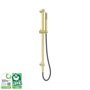 Zen SS316L Shower Rail With Outdoor Shower Hose Brushed Gold by NERO, a Shower Heads & Mixers for sale on Style Sourcebook