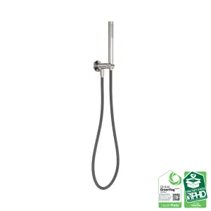 Zen SS316L Shower On Bracket With Outdoor Shower Hose Brushed Nickel by NERO, a Shower Heads & Mixers for sale on Style Sourcebook