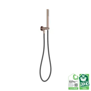 Zen SS316L Shower On Bracket With Outdoor Shower Hose Brushed Bronze by NERO, a Shower Heads & Mixers for sale on Style Sourcebook