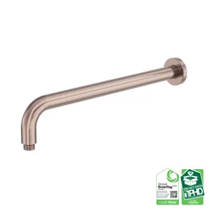 Zen SS316L Round Shower Arm 400mm Length Brushed Bronze by NERO, a Shower Heads & Mixers for sale on Style Sourcebook