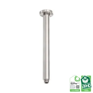 Zen SS316L Round Ceiling Arm 300mm Length Brushed Nickel by NERO, a Shower Heads & Mixers for sale on Style Sourcebook