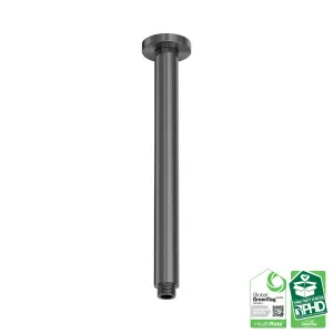 Zen SS316L Round Ceiling Arm 300mm Length Graphite by NERO, a Shower Heads & Mixers for sale on Style Sourcebook