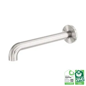 Zen SS316L Round Basin/Bath Spout Only 230mm Brushed Nickel by NERO, a Bathroom Taps & Mixers for sale on Style Sourcebook
