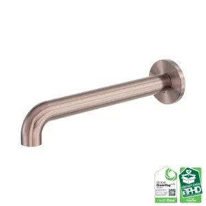 Zen SS316L Round Basin/Bath Spout Only 230mm Brushed Bronze by NERO, a Bathroom Taps & Mixers for sale on Style Sourcebook