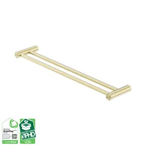 Zen SS316L Double Towel Rail 600mm Brushed Gold by NERO, a Towel Rails for sale on Style Sourcebook