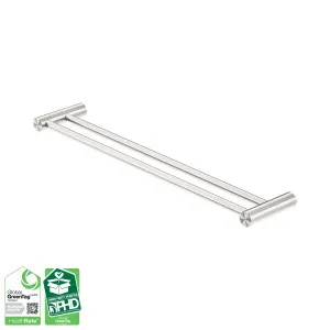 Zen SS316L Double Towel Rail 600mm Brushed Nickel by NERO, a Towel Rails for sale on Style Sourcebook