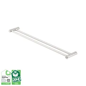 Zen SS316L Double Towel Rail 800mm Brushed Nickel by NERO, a Towel Rails for sale on Style Sourcebook