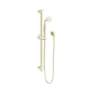 York Shower Rail With Metal Hand Shower Aged Brass by NERO, a Shower Heads & Mixers for sale on Style Sourcebook