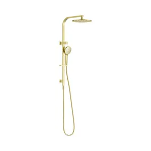 Bianca Twin Shower Brushed Gold by NERO, a Shower Heads & Mixers for sale on Style Sourcebook