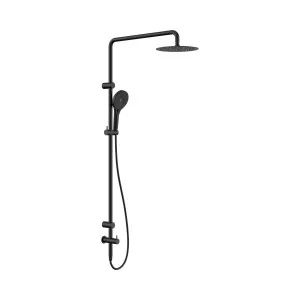 Mecca Care 25mm Grab Rail Twin Shower Set - 600mm Arm Matte Black by NERO, a Shower Heads & Mixers for sale on Style Sourcebook