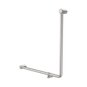 Mecca Care 32mm 90 Degree NZ4121 Accessible Toilet Grab Rail 750X750mm Brushed Nickel by NERO, a Accessible for sale on Style Sourcebook