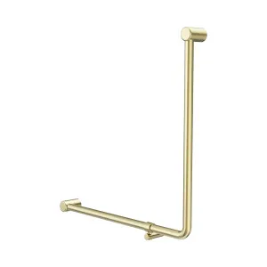 Mecca Care 32mm 90 Degree NZ4121 Accessible Toilet Grab Rail 750X750mm Brushed Gold by NERO, a Accessible for sale on Style Sourcebook