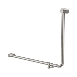 Mecca Care 32mm DDA Accessible Toilet 90 Degree Bent Tube Grab Rail 600X1000mm Brushed Nickel by NERO, a Accessible for sale on Style Sourcebook