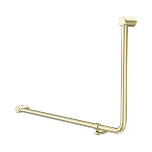 Mecca Care 32mm DDA Accessible Toilet 90 Degree Bent Tube Grab Rail 600X1000mm Brushed Gold by NERO, a Accessible for sale on Style Sourcebook