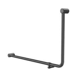 Mecca Care 32mm DDA Accessible Toilet 90 Degree Bent Tube Grab Rail 600X1000mm Gun Metal by NERO, a Accessible for sale on Style Sourcebook