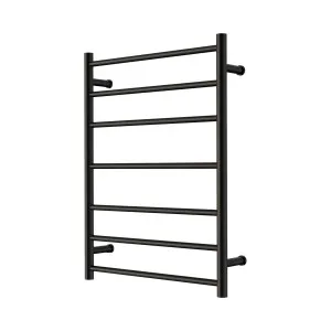 Mecca 240V 7 Bar Heated Towel Ladder Matte Black by NERO, a Towel Rails for sale on Style Sourcebook