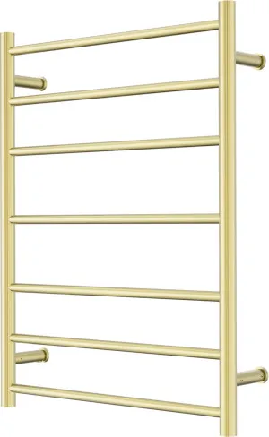 Mecca 240V 7 Bar Heated Towel Ladder Brushed Gold by NERO, a Towel Rails for sale on Style Sourcebook