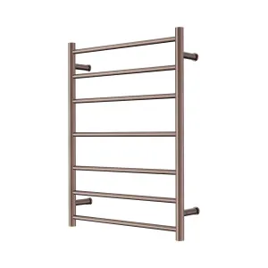 Mecca 240V 7 Bar Heated Towel Ladder Brushed Bronze by NERO, a Towel Rails for sale on Style Sourcebook