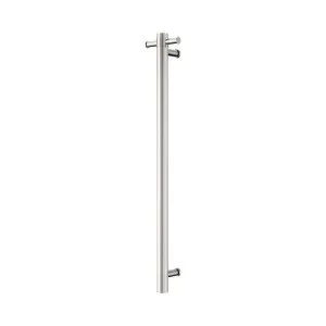 Mecca 240V Single Vertical Heated Towel Rail Brushed Nickel by NERO, a Towel Rails for sale on Style Sourcebook