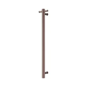Mecca 240V Single Vertical Heated Towel Rail Brushed Bronze by NERO, a Towel Rails for sale on Style Sourcebook