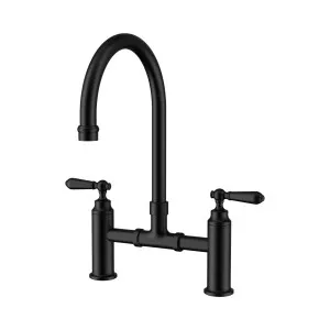 York Bridge Kitchen Set Matte Black by NERO, a Kitchen Taps & Mixers for sale on Style Sourcebook