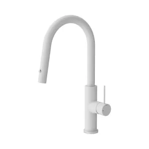 Mecca Smart Sensor Pull Out Kitchen Mixer Matte white by NERO, a Kitchen Taps & Mixers for sale on Style Sourcebook