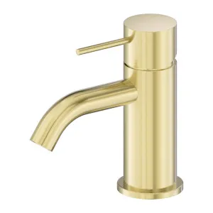 Mecca Mini Basin Mixer Brushed Gold by NERO, a Bathroom Taps & Mixers for sale on Style Sourcebook