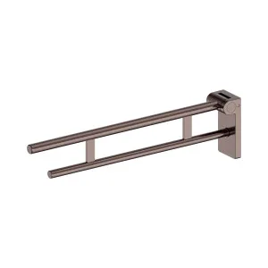 Mecca Care Foldable Toilet Support Arm Brushed Bronze by NERO, a Accessible for sale on Style Sourcebook